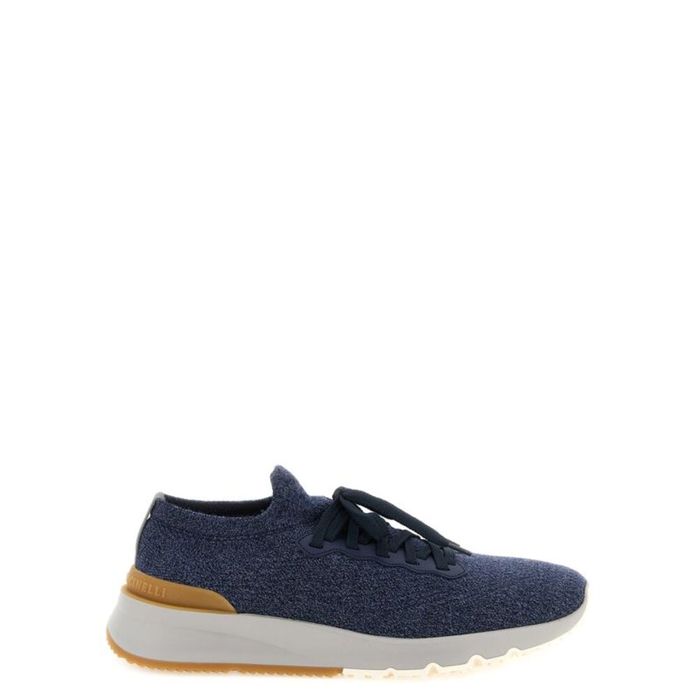 Brunello Cucinelli Men Jacquard Knit Sneakers
